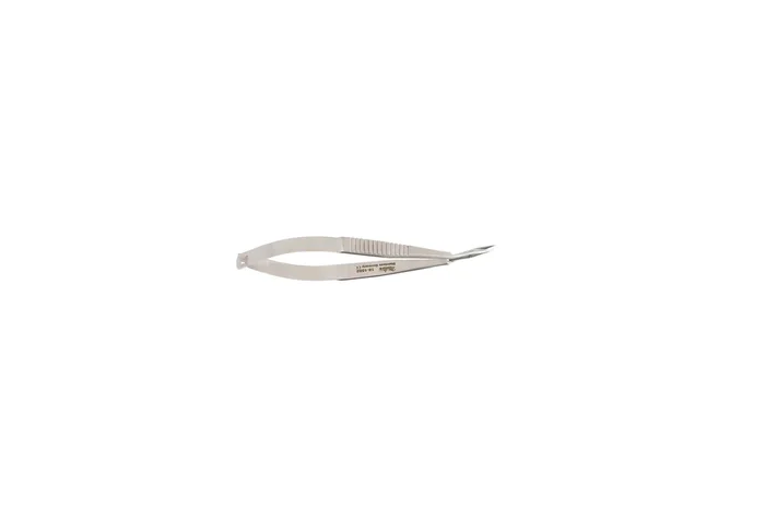 Miltex Miltex Iris Scissors McClure 3-3/4 Inch Length Surgical Grade Stainless Steel NonSterile Thumb Handle w/Spring Angled Blade Sharp/Sharp – 18-1552
