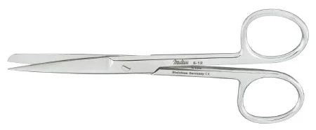 Miltex Miltex Operating Scissors 5-1/2 Inch Length OR Grade Stainless Steel (German) NonSterile Finger Ring Handle Curved Blade Sharp/Sharp – 13271