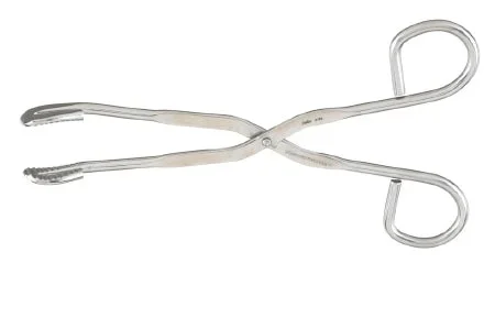 Miltex Miltex Sponge Forceps Foerster 8 Inch OR Grade Stainless Steel (German) NonSterile NonLocking Finger Ring Handle Curved Serrated Tips – 43546