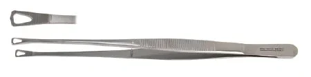Miltex Miltex Tissue Forceps Singley 9 Inch OR Grade Stainless Steel (German) NonSterile NonLocking Thumb Handle Straight Serrated Tip – 6-214