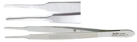 Miltex Miltex Utility Forceps McCullough 4 Inch OR Grade Stainless Steel (German) NonSterile NonLocking Thumb Handle Straight Smooth Tips – 18-962