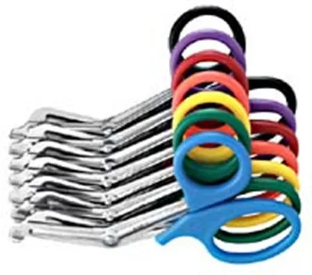 Miltex Miltex Utility Scissors Universal 7-1/2 Inch Length OR Grade Stainless Steel (German) / Plastic Finger Ring Handle Angled Blade Blunt/Blunt – 5-1029