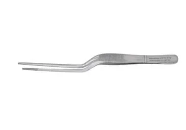 Miltex Vantage Ear Forceps Lucae 5-1/2 Inch Floor Grade Stainless Steel NonSterile NonLocking Bayonet Handle Straight Serrated Tips – V919-370