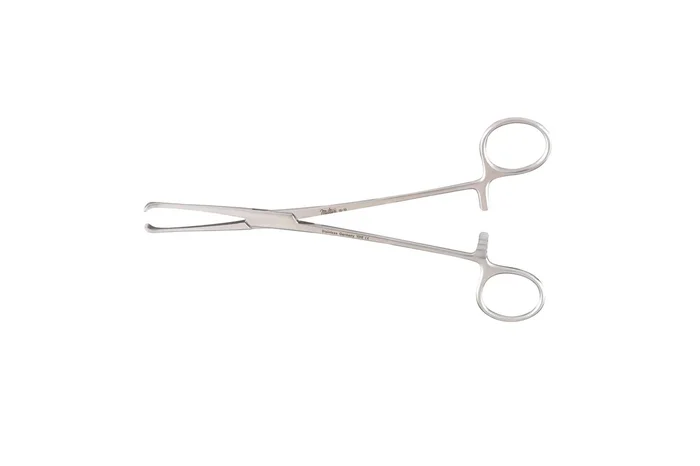 Miltex Vantage Tissue Forceps Allis 6 Inch Floor Grade Stainless Steel NonSterile Ratchet Lock Finger Ring Handle Full Curved 4 X 5 Teeth – V916-6