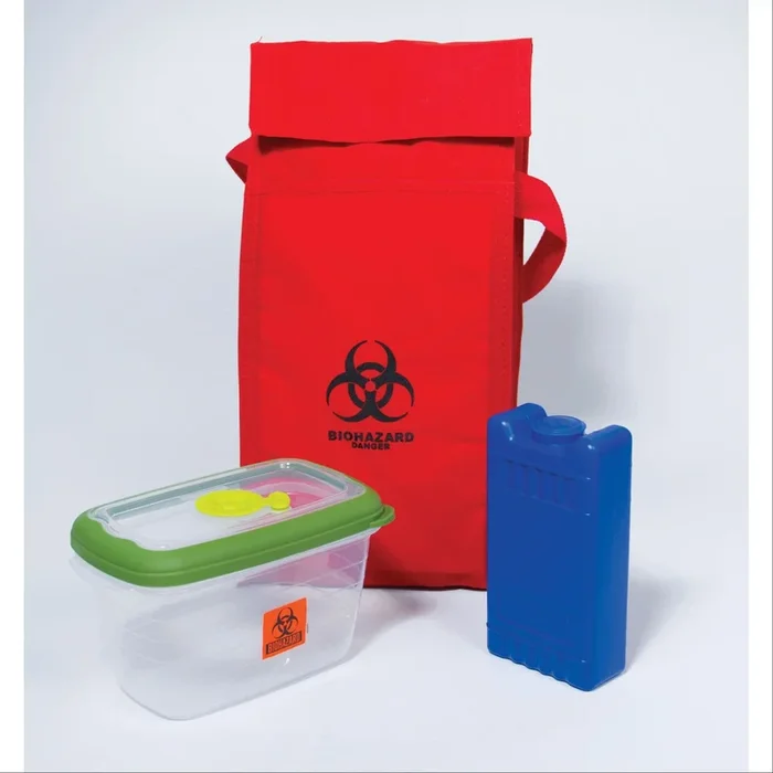 Mini Insulated Biohazard Specimen Transport Tote