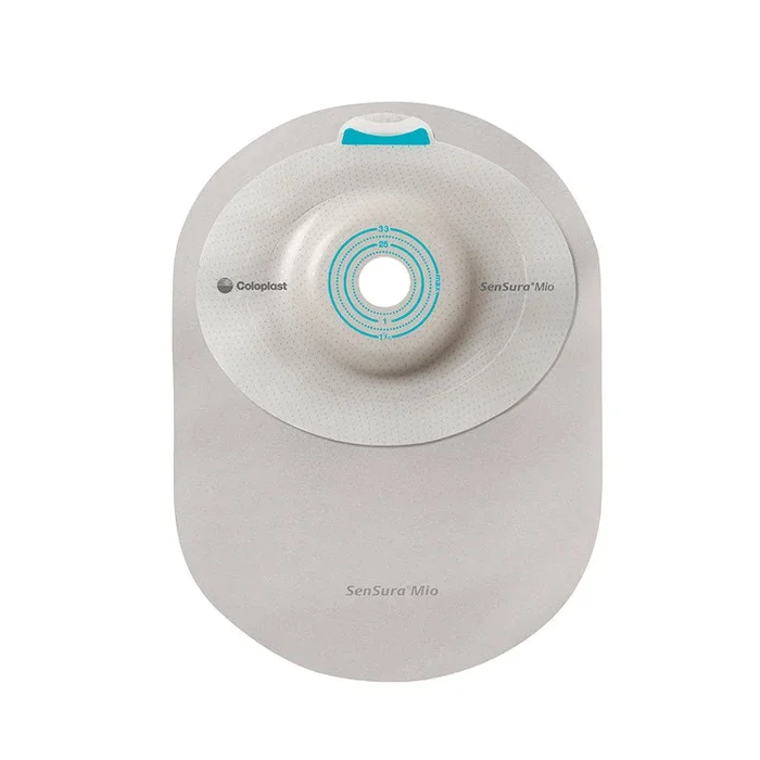 Mio 1-Piece Closed Pouch, Convex Light, Maxi, Opaque with Inspection Window, Cut-to-fit