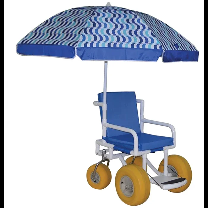 MJM International All Terrain Beach Wheelchair Yellow