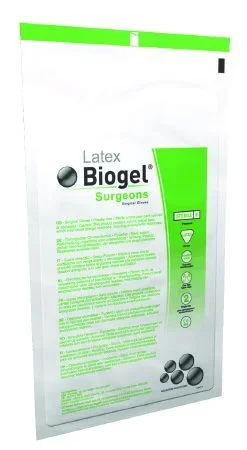 Molnlycke Biogel Surgeons Surgical Glove Size 8.5 Sterile Latex Standard Cuff Length Micro-Textured Straw Not Chemo Approved – 30485