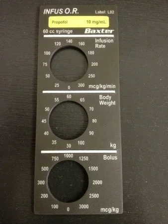 Monet Medical Baxter Propofol Smart Label – 2L3242R1