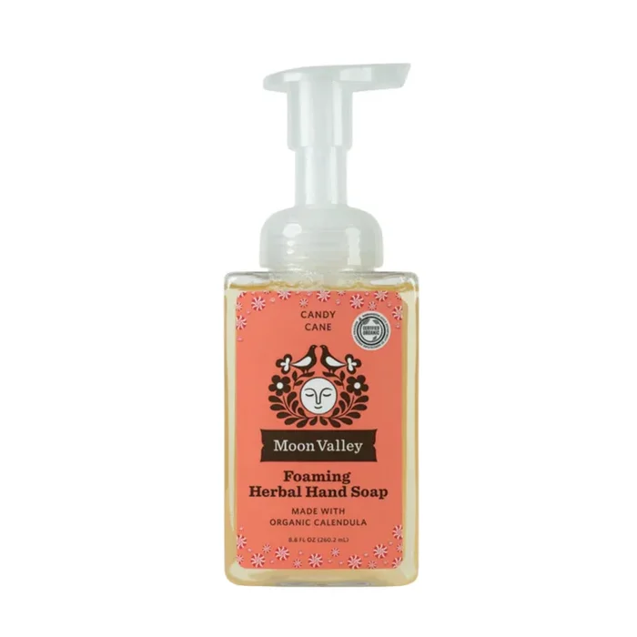 Moon Valley Organics Holiday Candy Cane Foaming Hand Soap (8.8 fl oz) #10088615