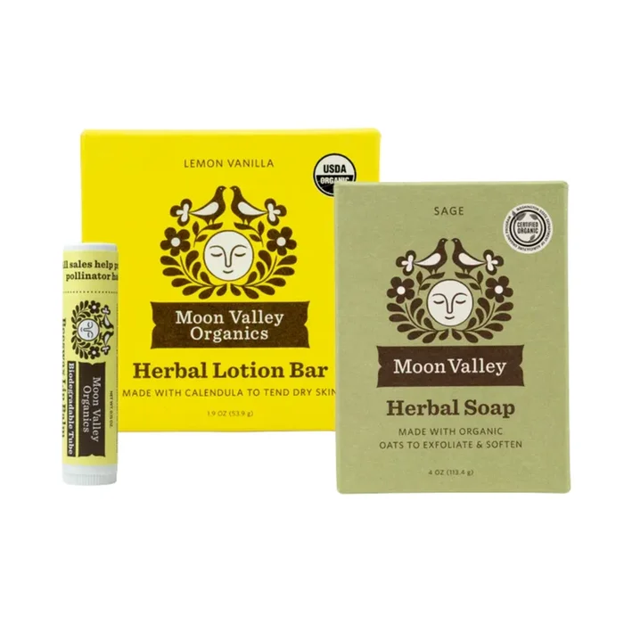 Moon Valley Organics Holiday Sage Soap Collection (Green) (3 piece) #10088550