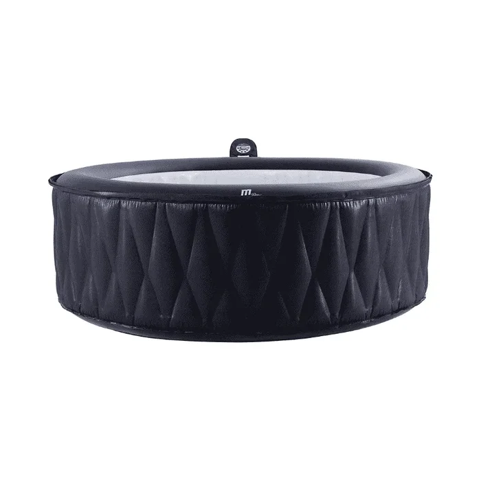 MSPA Premium Mont Blanc Relaxation and Hydrotherapy 118 Air Jet Bubble Spas Epi-Leather Style Round with X Beam Supreme Support