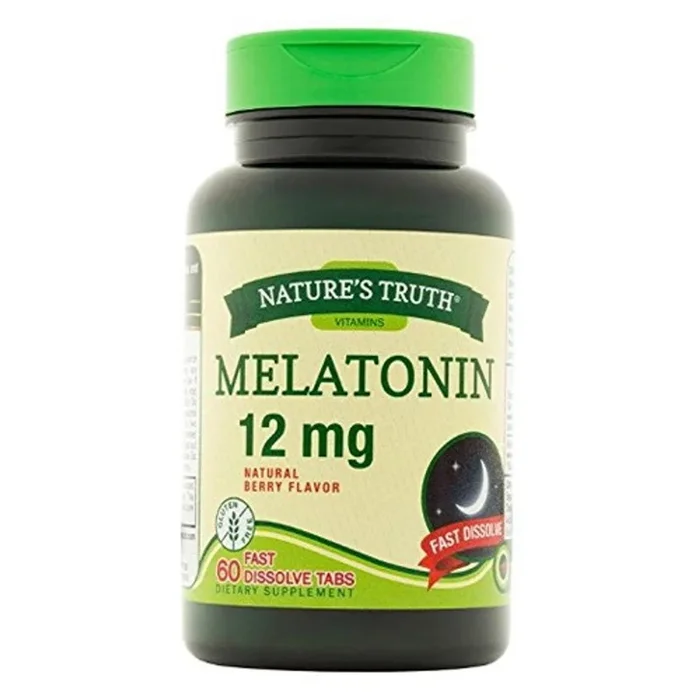Nature’s Truth Melatonin 12mg 60 Fast Dissolve Tablets