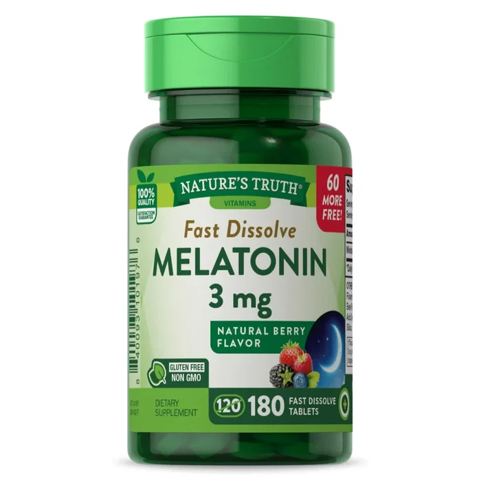 Nature’s Truth Melatonin 3mg Tablets 180ct