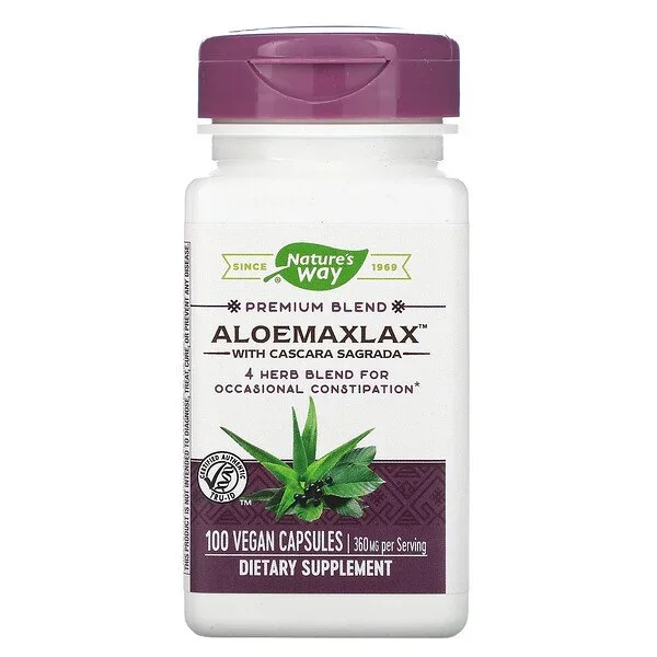 Nature’s Way Aloemaxlax con Cascara Sagrada 360 mg