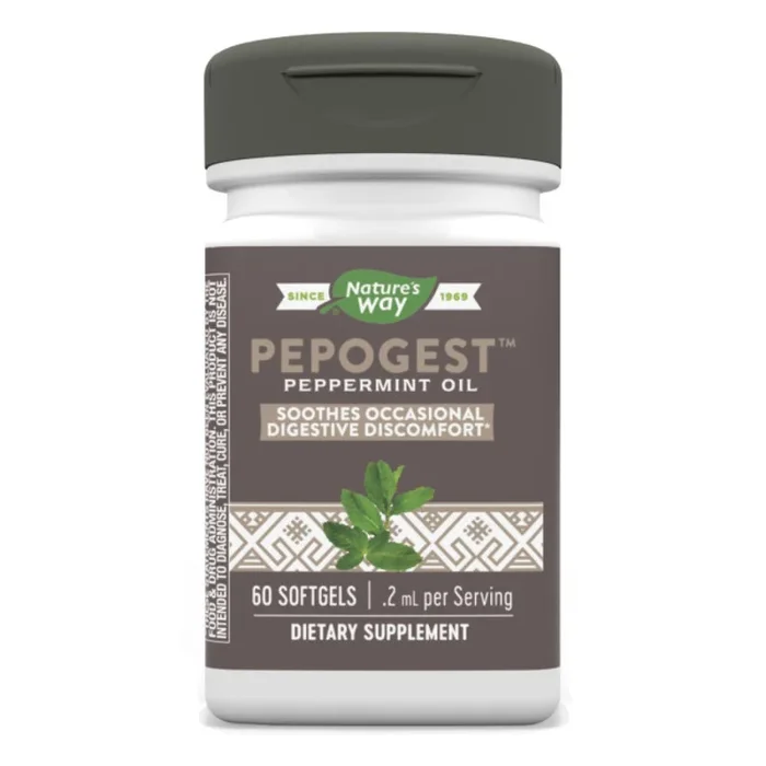 Nature’s Way Pepogest Peppermint Oil (60 count) #17395