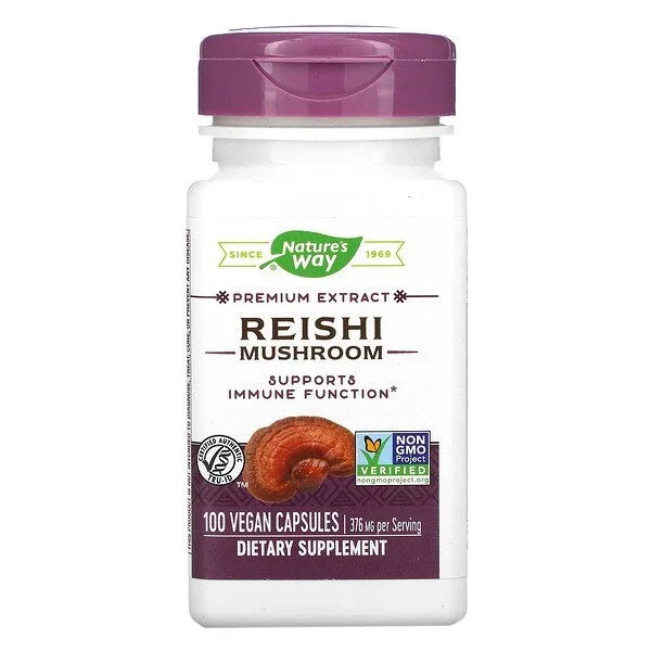 Nature’s Way Reishi Mushroom 376 mg Vegan Capsules