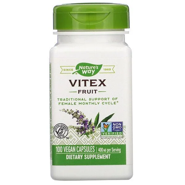 Nature’s Way Vitex Fruit 400 mg Cápsulas de vegetales