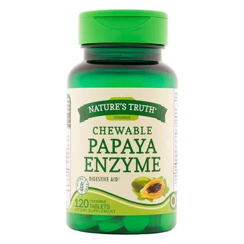Natures Truth Chewable Papaya Enzyme 120 Tablets
