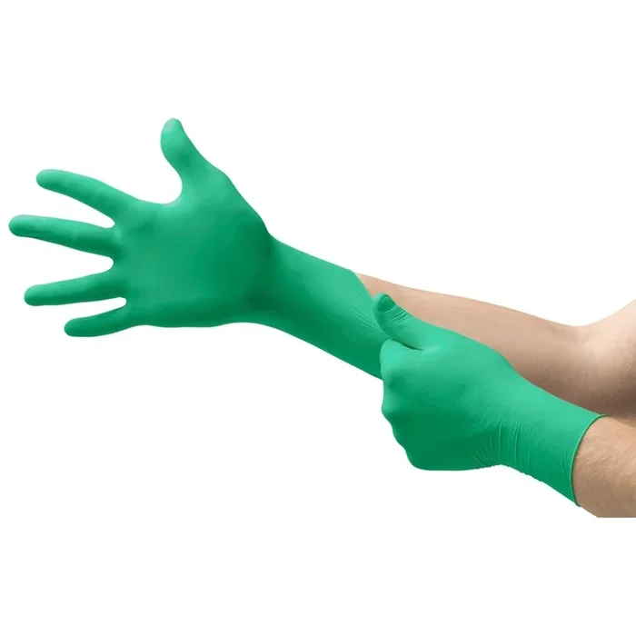 Neogard Polychloroprene Standard Cuff Length Exam Glove, Green