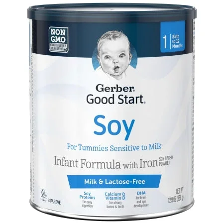 Nestle Healthcare Nutrition Gerber Good Start Supreme Soy DHA & ARA Infant Formula 12.9 oz. Can Powder – 5000035312