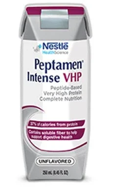 Nestle Healthcare Nutrition Peptamen Intense VHP Tube Feeding Formula 250 mL Tetra Prisma Ready to Use Unflavored Adult – 43900432717