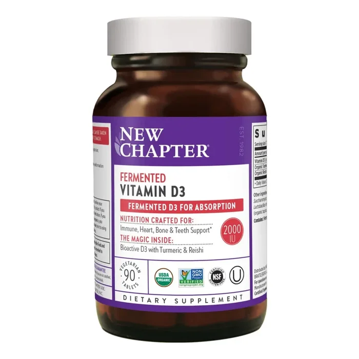New Chapter Fermented Vitamin D3 Tablets (90 count) #10084427