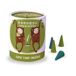 Nippon Kodo Lime Mint Cafe Time Incense Cones (10 count) #24005