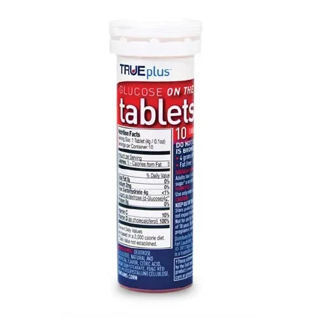 Nipro Diagnostics TRUEplus Glucose Supplement 10 per Bottle Chewable Tablet Raspberry Flavor – P1H01RS-10