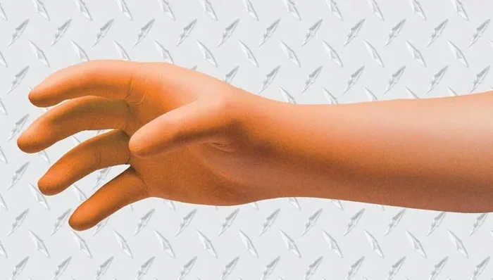 Nitriderm EP Orange Extended Cuff Length Exam Gloves