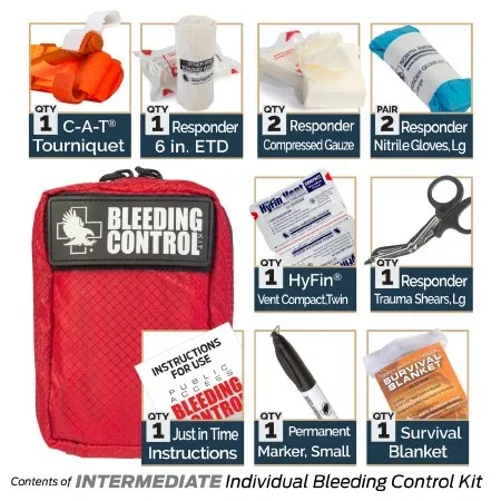 North American Rescue Public Access Bleeding Control Kit Intermediate – 80-0472
