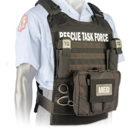 North American Rescue Rescue Task Force Vest Kit Standard Black Sleeveless Adult – 80-0363