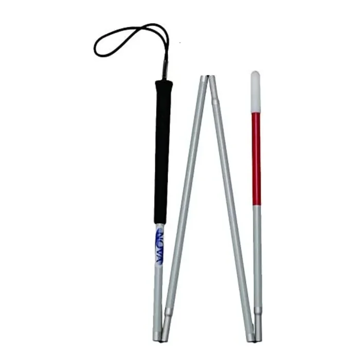 Nova Medical Folding Cane for Visually Impaired – 60″ Long