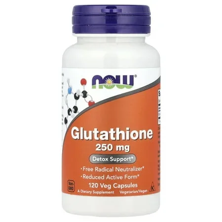 NOW Foods Glutathione 250 mg 120 Veg Capsules