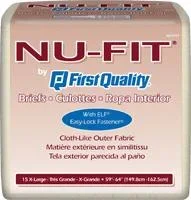 Nu-Fit® Adult Brief X-Large, 56″ to 64″ Waist – Case of 60