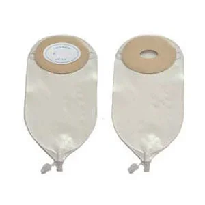 Nu-Flex Oval Urinary Pouch Custom 3/4″ x 1-3/8″ Opening Barrier #46 Deep Convexity With Flutter Valve