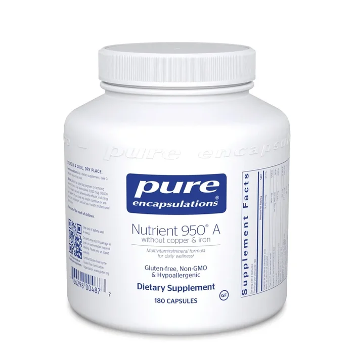 Nutrient 950 A without copper & iron 180’s