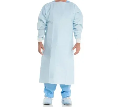 O&M Halyard Inc Chemotherapy Procedure Gown One Size Fits Most Unisex Blue – 69606