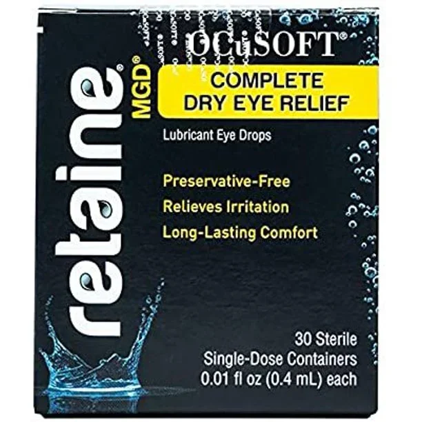 Ocusoft Retaine MGD Ophthalmic Emulsion, Milky White Solution, 30 count Single Use Containers, 0.01 Fluid Ounce