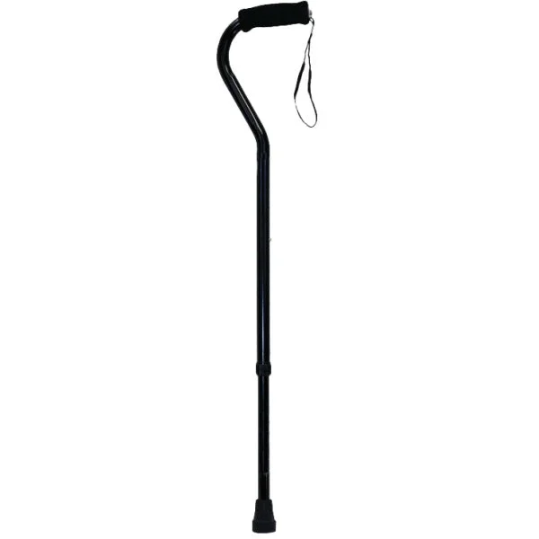 Offset Cane with Strap (Black),