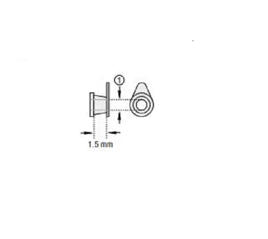 Olympus America Inc Collar Bobbin Ear Ventilation Tube 0.75 mm Inner Diameter – 145288