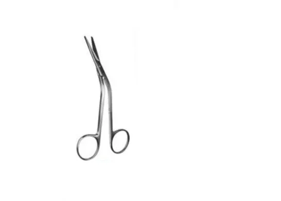 Olympus America Inc Olympus Dorsal Scissors Fomon Surgical Grade Stainless Steel NonSterile Finger Ring Handle Angled Blunt/Blunt – 439000