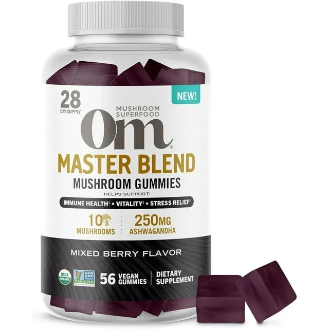 Om Master Blend Mushroom Gummies 56ct