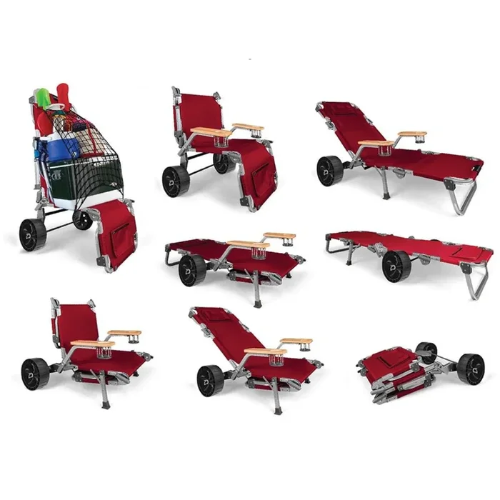 OME The Wanderr Outdoor 5-in-1 Transformer Beach Cart/Chair