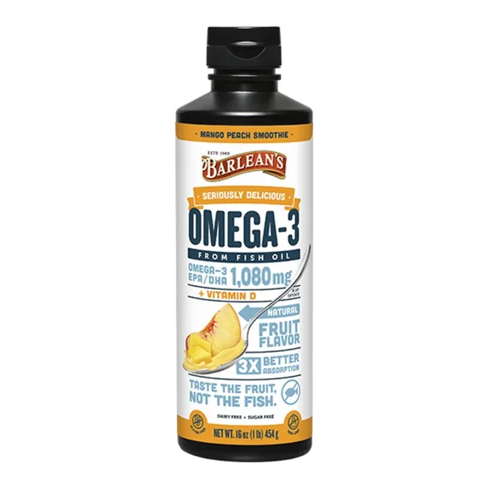 Omega-3 Fish Oil Mango Peach Smoothie