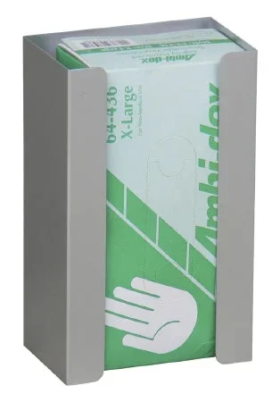 Omnimed Glove Box Holder Horizontal or Vertical Mount 1-Box Gray 4 X 6-1/4 X 10 Inch Aluminum – 305310-1