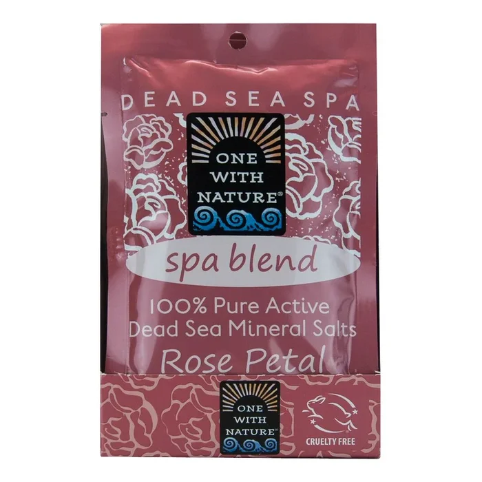 One With Nature Dead Sea Salts – Rose Petal (2.5 oz) #10077110