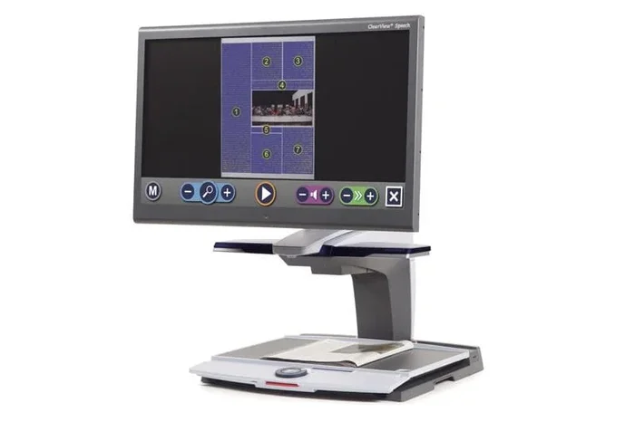 Optelec ClearView+ 24″ Full HD Touchscreen Monitor with Text-to-Speech