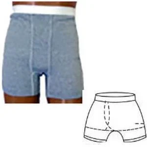 OPTIONS Men’s Boxer Brief, Gray, Right, X-Small