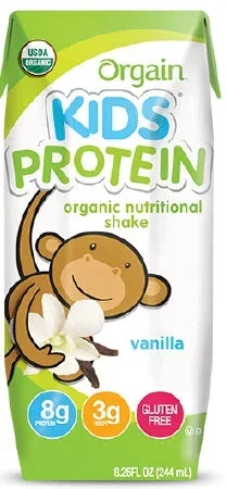 Orgain Inc Orgain Kids Protein Organic Nutritional Shake Pediatric Oral Supplement Vanilla Flavor 8¼ oz. Carton Ready to Use – 851770003100